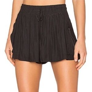 Ramy Brook Black Austin Draped Shorts Women’s Size M Pull-On Boho Festival Chic